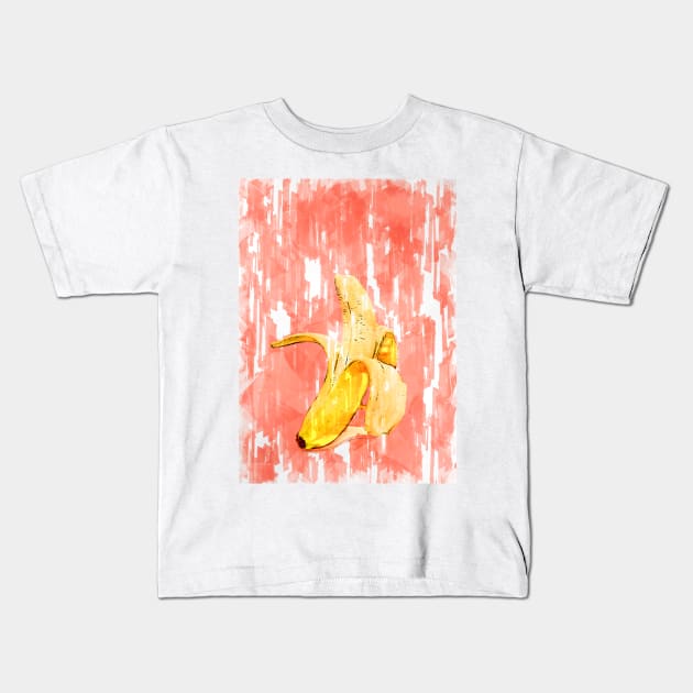 Peeled Banana Marker Sketch - For Fruit Lovers. Kids T-Shirt by ColortrixArt